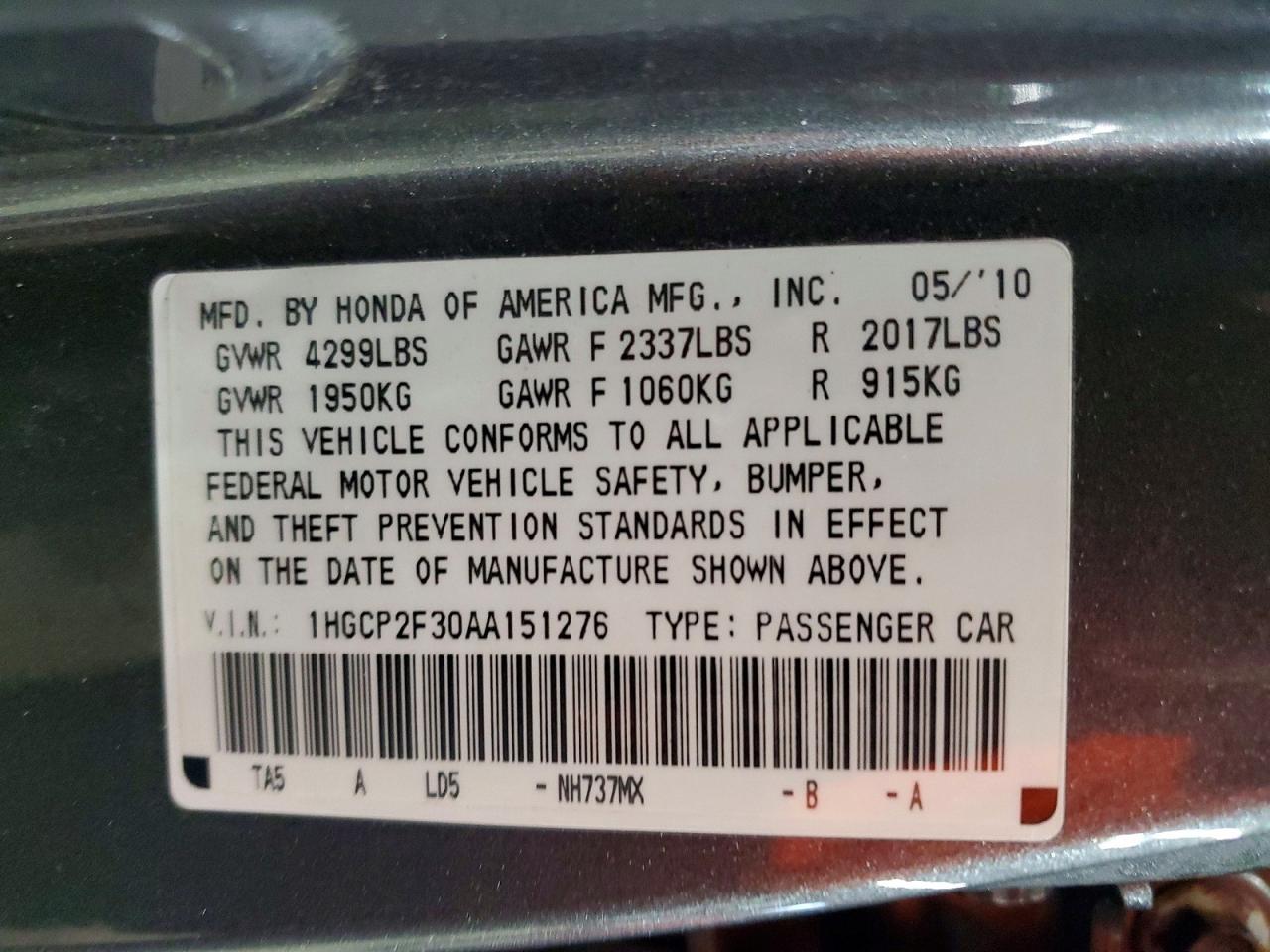 Honda Accord Lx