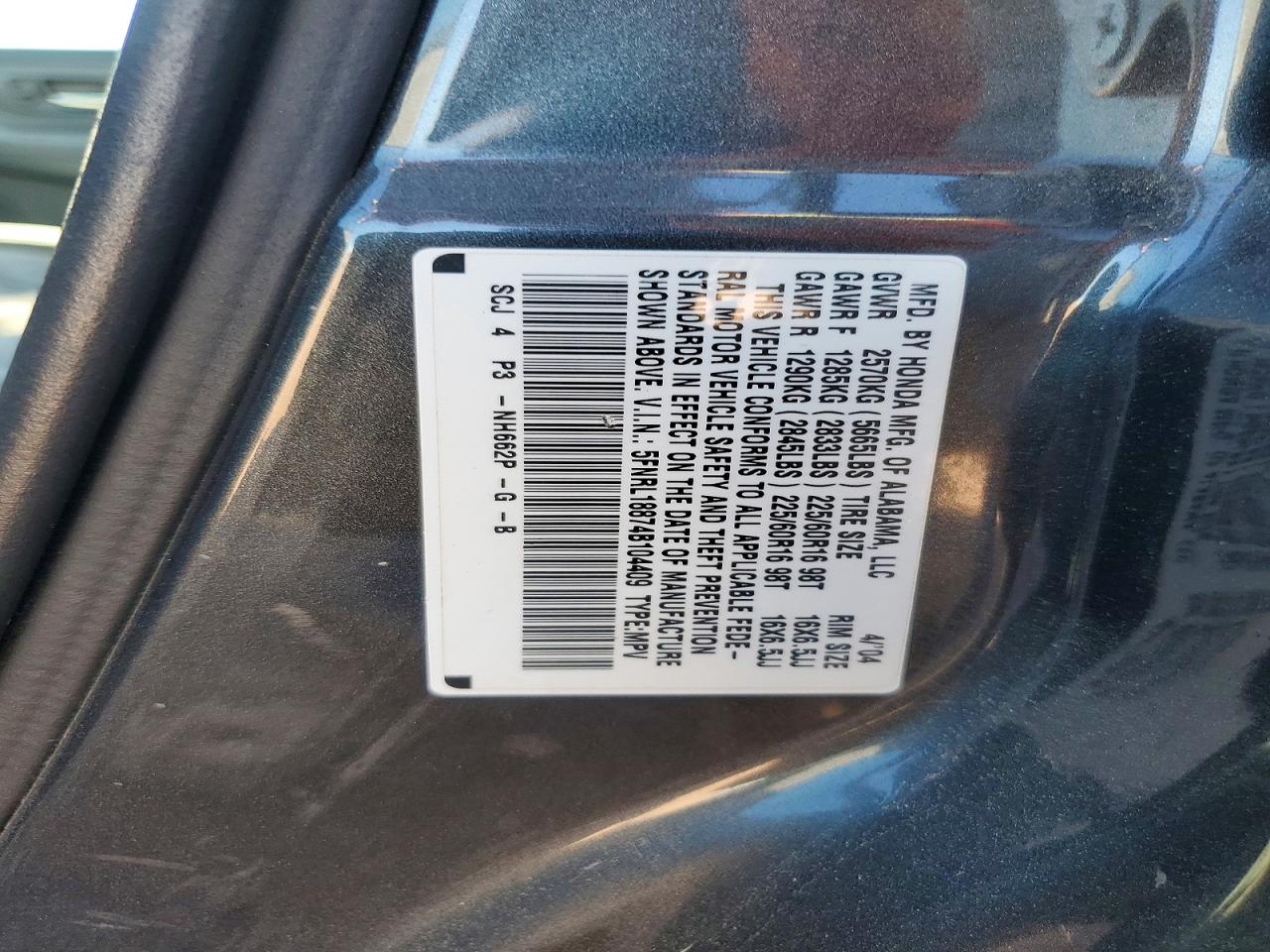 Honda Odyssey Ex