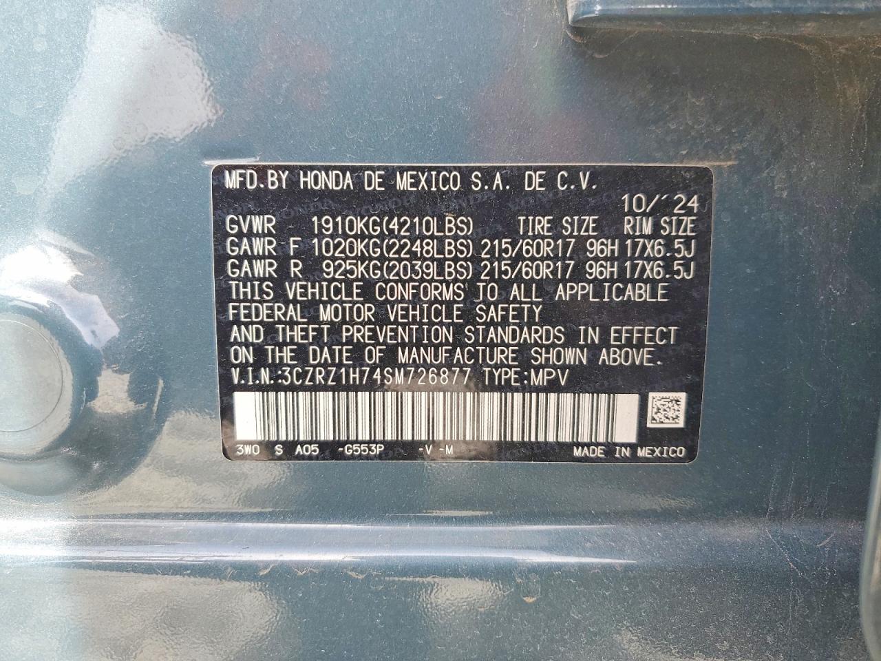 Honda HR-V Exl