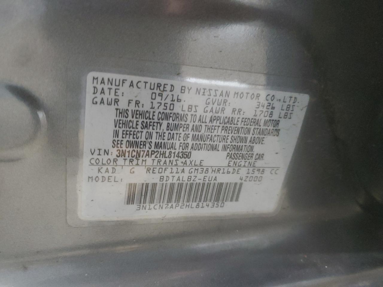 Nissan Versa 1.6 Sv