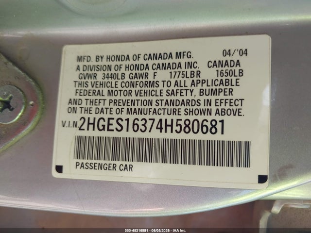 Honda Civic Vp