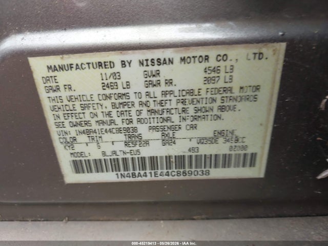 Nissan Maxima 3.5 Se
