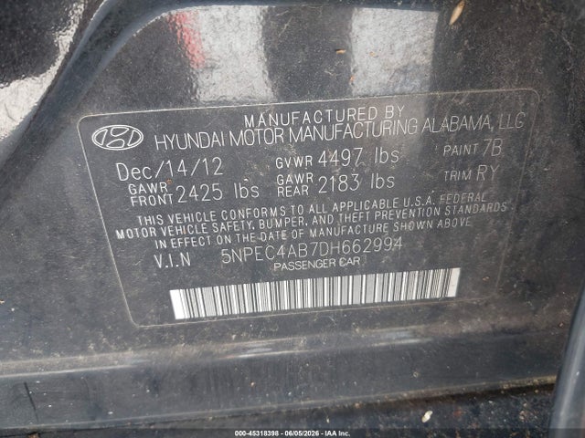 Hyundai SONATA Se 2.0t