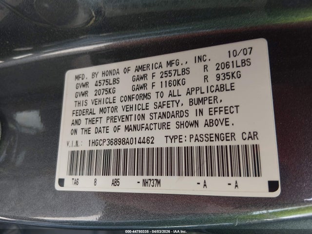 Honda Accord 3.5 Ex-l