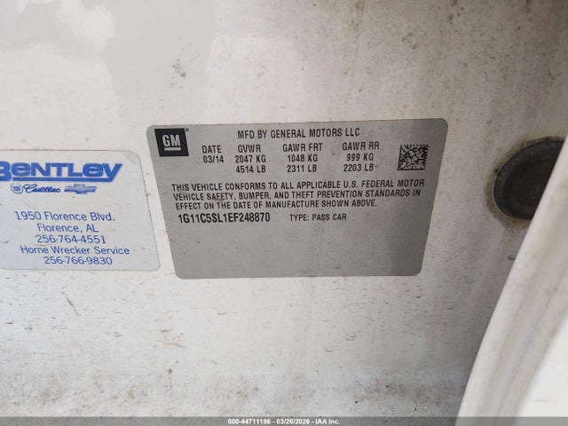 Chevrolet Malibu 1lt