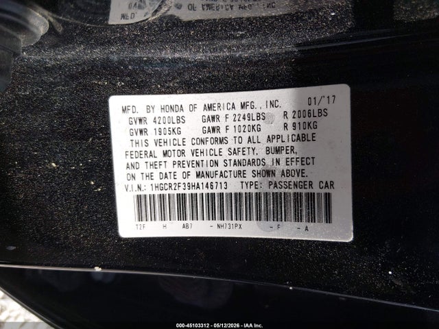 Honda Accord Lx