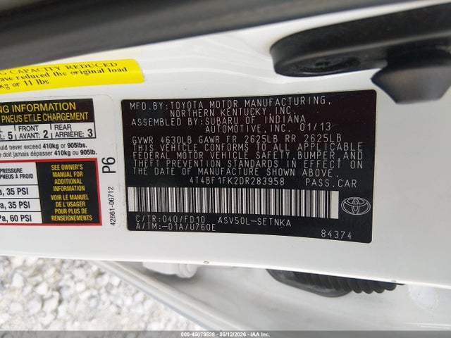 Toyota Camry Le