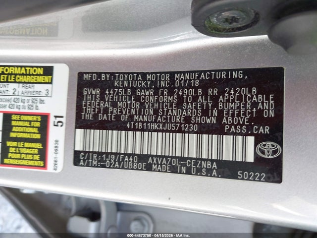 Toyota Camry Le