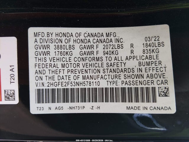 Honda Civic Sport