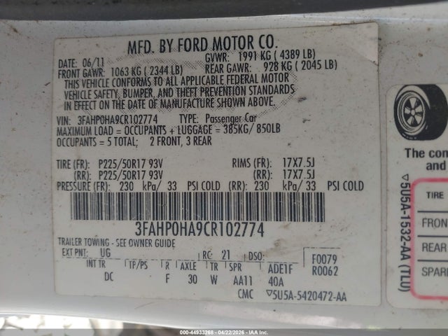 Ford Fusion Se