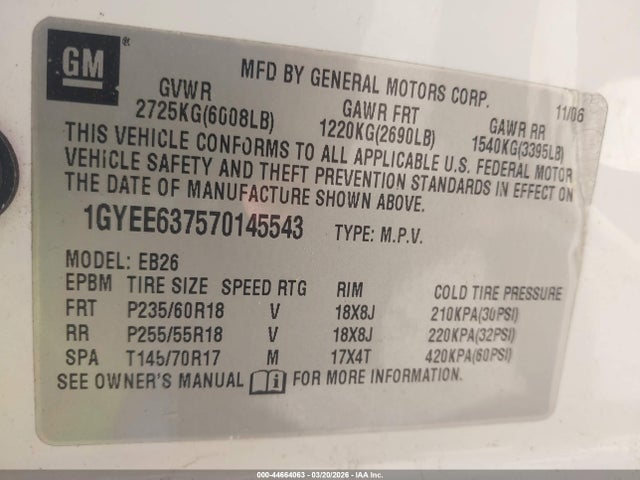 Cadillac SRX V6