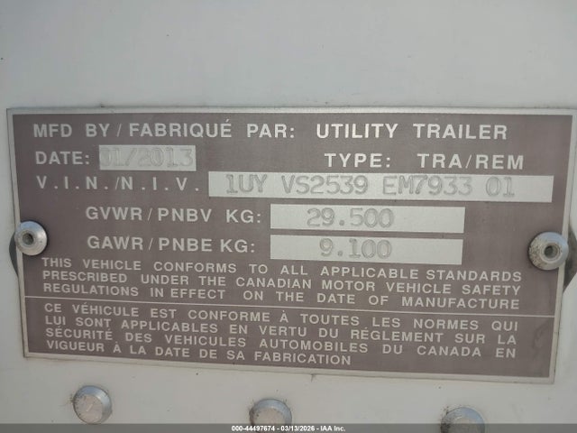 Utility Trailer Mfg Other
