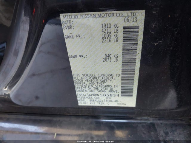 Nissan Altima 2.5 Sl