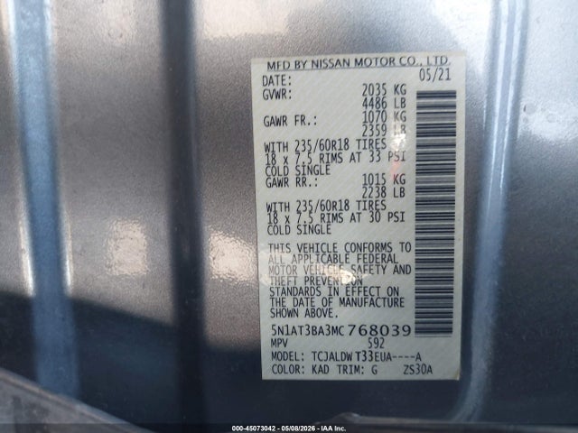 Nissan Rogue Sv Fwd