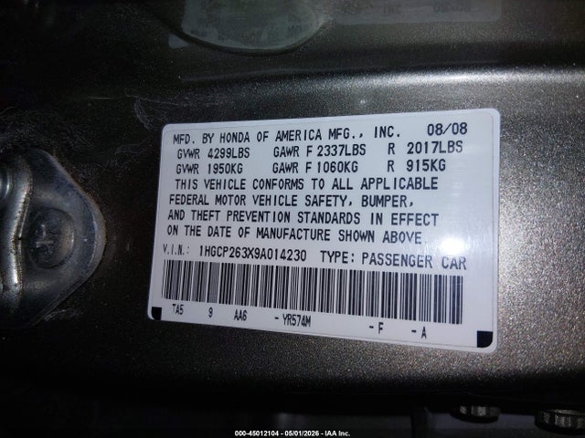 Honda Accord 2.4 Lx