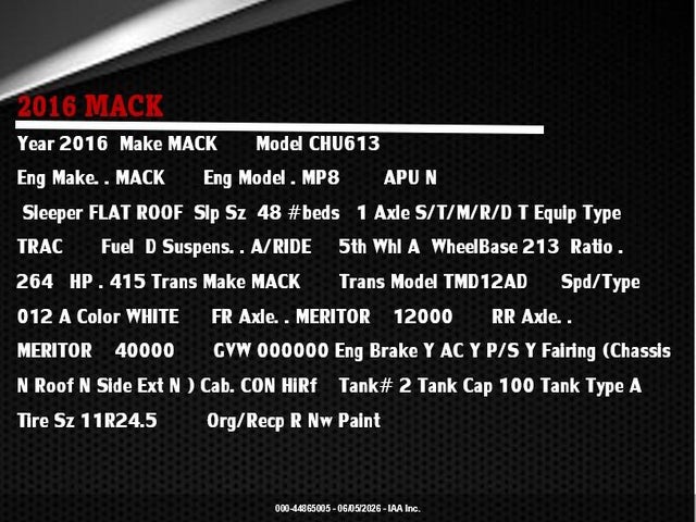 Mack 600 Chu600
