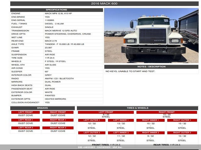 Mack 600 Chu600
