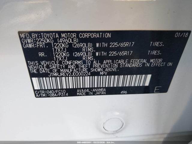 Toyota RAV4 Le