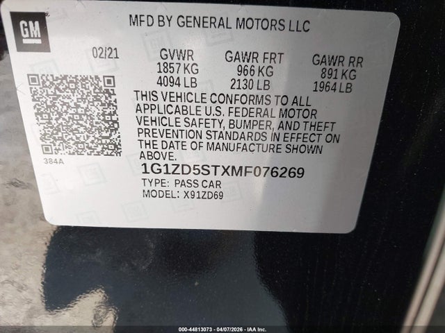 Chevrolet Malibu Fwd Lt