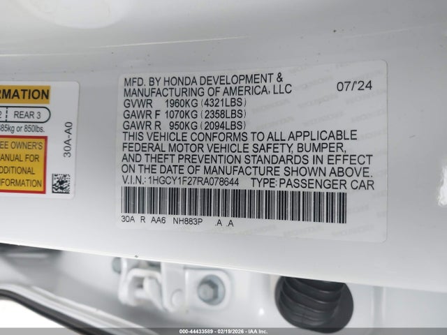 Honda Accord Lx