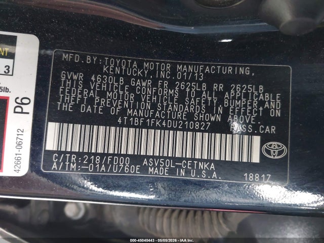 Toyota Camry Le