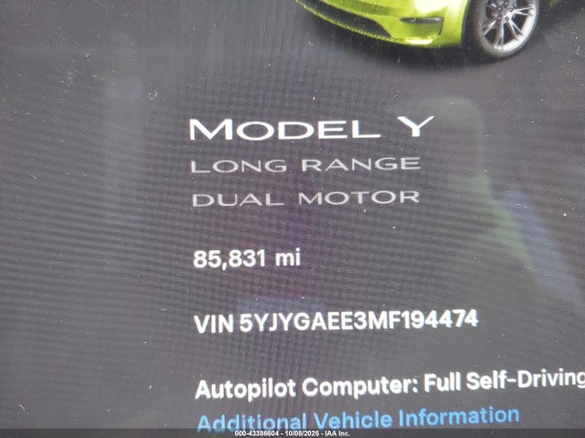 Tesla Model Y Long Range Dual Motor All-wheel Drive