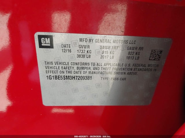 Chevrolet Cruze Lt Auto