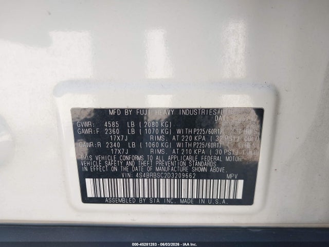 Subaru Outback 2.5i Limited