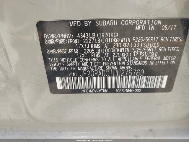 Subaru Crosstrek 2.0i Premium