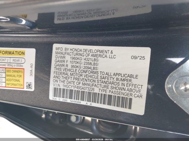 Honda Accord Se