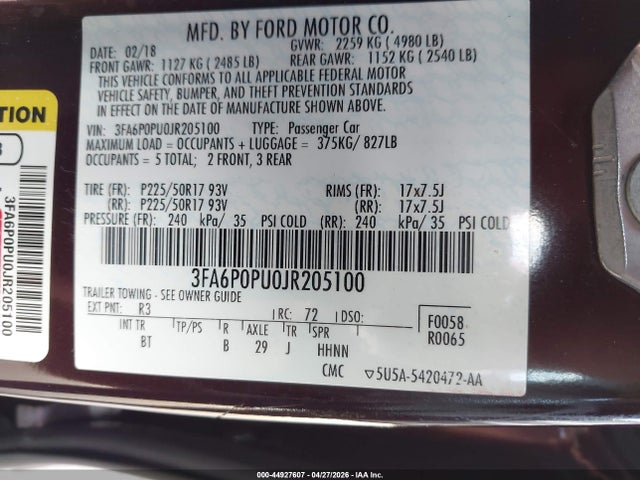 Ford Fusion Se Luxury