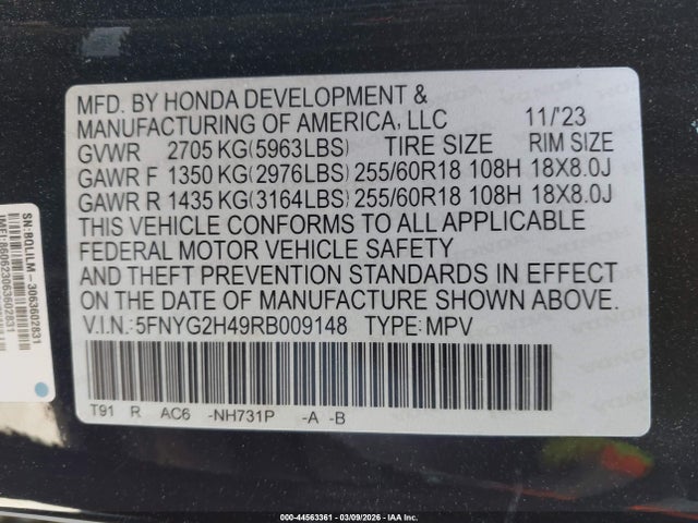 Honda Pilot Ex-l