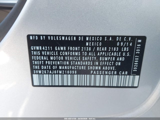 Volkswagen Jetta 2.0l S