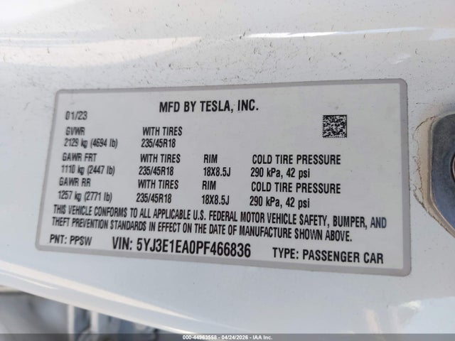Tesla Model 3 Rear-wheel Drive