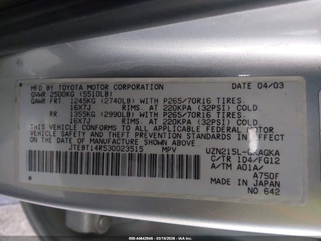 Toyota 4Runner Sr5 V8