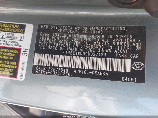 Toyota Camry Le