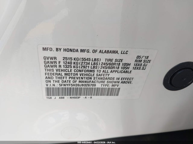 Honda Pilot Ex