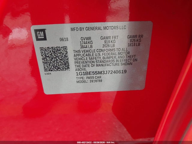 Chevrolet Cruze Lt Auto