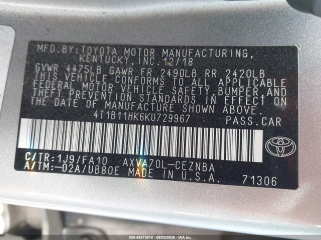 Toyota Camry Le