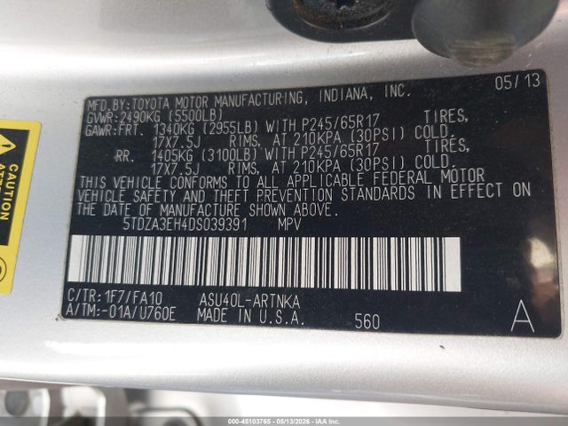 Toyota Highlander Base Plus