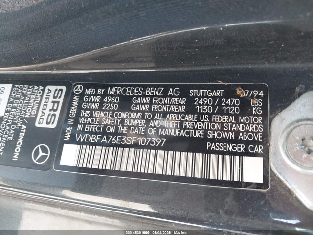 Mercedes-Benz S-Class 600