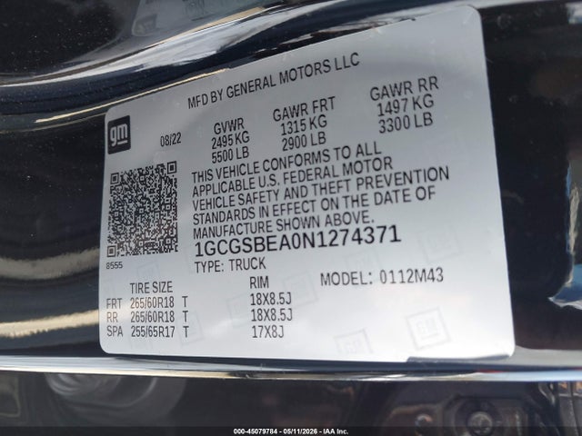 Chevrolet Colorado 2wd  Short Box Wt