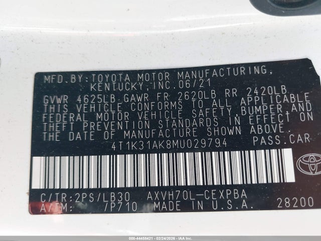 Toyota Camry Xse Hybrid