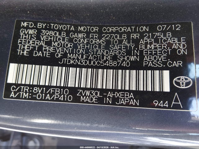 Toyota Prius Two