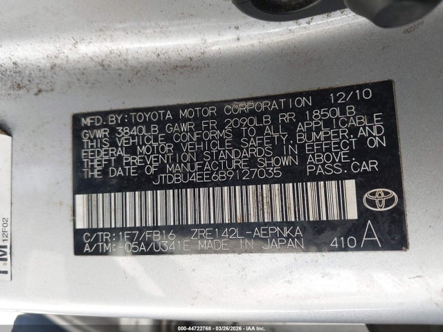 Toyota Corolla Le