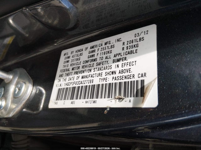 Honda Accord 3.5 Ex-l