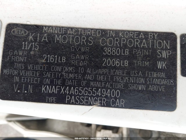 Kia Forte Lx