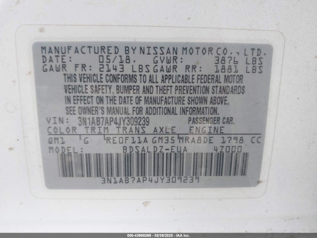 Nissan Sentra Sv