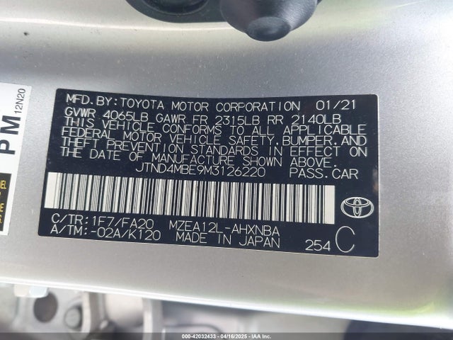 Toyota Corolla Se Nightshade Edition
