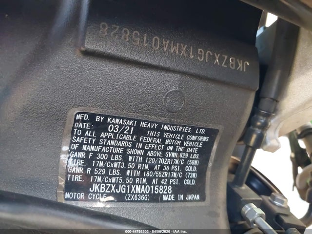 Kawasaki Zx636 K